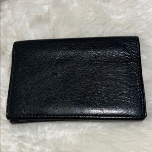 Coach Vintage Slim Black Leather Wallet